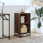 vidaXL Bibliotecă, stejar maro, 40x35x76 cm, lemn prelucrat vidaXL Bibliotecă, stejar maro, 40x35x76 cm, lemn prelucrat