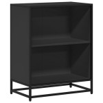 vidaXL Dulap cu cărți negru 60x35x76 cm lemn prelucrat vidaXL Dulap cu cărți negru 60x35x76 cm lemn prelucrat