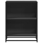 vidaXL Dulap cu cărți negru 60x35x76 cm lemn prelucrat vidaXL Dulap cu cărți negru 60x35x76 cm lemn prelucrat