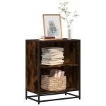 vidaXL Bibliotecă, stejar fumuriu, 60x35x76 cm, lemn prelucrat vidaXL Bibliotecă, stejar fumuriu, 60x35x76 cm, lemn prelucrat