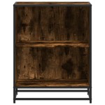 vidaXL Bibliotecă, stejar fumuriu, 60x35x76 cm, lemn prelucrat vidaXL Bibliotecă, stejar fumuriu, 60x35x76 cm, lemn prelucrat