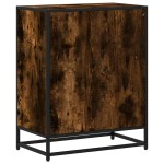 vidaXL Bibliotecă, stejar fumuriu, 60x35x76 cm, lemn prelucrat vidaXL Bibliotecă, stejar fumuriu, 60x35x76 cm, lemn prelucrat