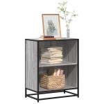 vidaXL Bibliotecă, gri sonoma, 60x35x76 cm, lemn prelucrat vidaXL Bibliotecă, gri sonoma, 60x35x76 cm, lemn prelucrat
