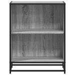 vidaXL Bibliotecă, gri sonoma, 60x35x76 cm, lemn prelucrat vidaXL Bibliotecă, gri sonoma, 60x35x76 cm, lemn prelucrat