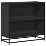 vidaXL Bibliotecă, negru, 80,5x35x76 cm, lemn prelucrat vidaXL Bibliotecă, negru, 80,5x35x76 cm, lemn prelucrat