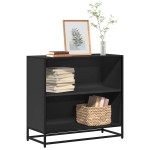vidaXL Bibliotecă, negru, 80,5x35x76 cm, lemn prelucrat vidaXL Bibliotecă, negru, 80,5x35x76 cm, lemn prelucrat