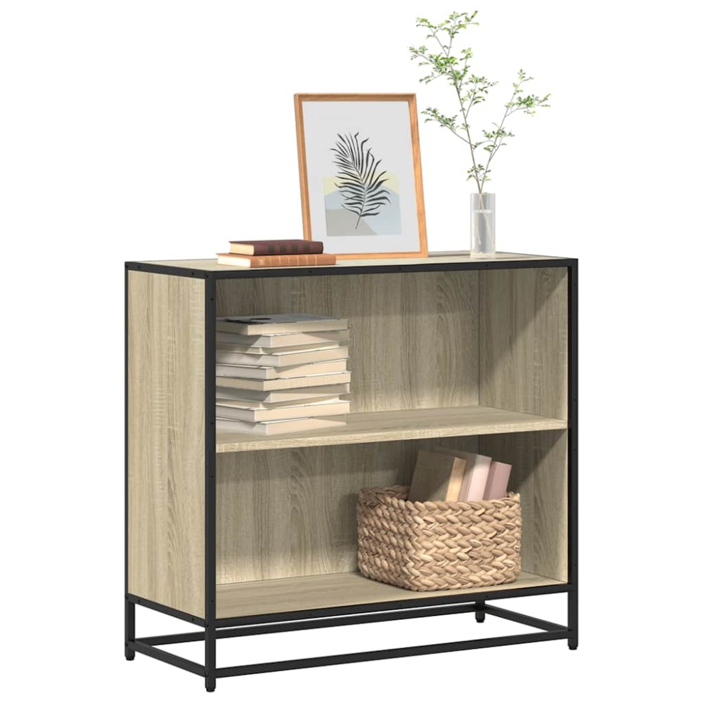 vidaXL Bibliotecă, stejar sonoma, 80,5x35x76 cm, lemn prelucrat