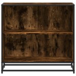 vidaXL Bibliotecă, stejar fumuriu, 80,5x35x76 cm, lemn prelucrat