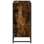 vidaXL Bibliotecă, stejar fumuriu, 80,5x35x76 cm, lemn prelucrat