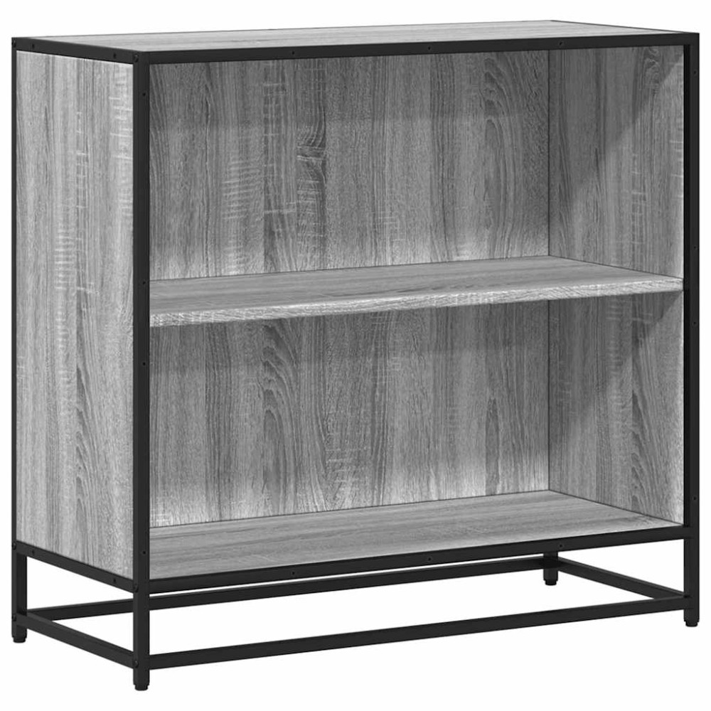 vidaXL Bibliotecă, gri sonoma, 80,5x35x76 cm, lemn prelucrat