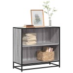 vidaXL Bibliotecă, gri sonoma, 80,5x35x76 cm, lemn prelucrat vidaXL Bibliotecă, gri sonoma, 80,5x35x76 cm, lemn prelucrat