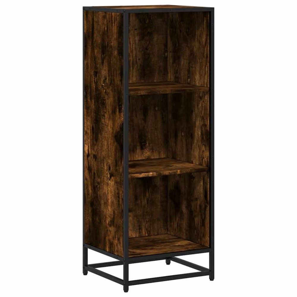 vidaXL Bibliotecă, stejar fumuriu, 40x35x107,5 cm, lemn prelucrat