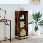 vidaXL Bibliotecă, stejar fumuriu, 40x35x107,5 cm, lemn prelucrat vidaXL Bibliotecă, stejar fumuriu, 40x35x107,5 cm, lemn prelucrat