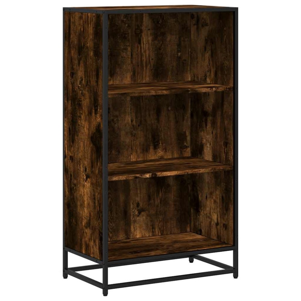 vidaXL Bibliotecă, stejar fumuriu, 60x35x107,5 cm, lemn prelucrat