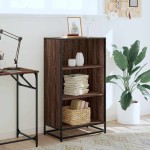 vidaXL Bibliotecă, stejar maro, 60x35x107,5 cm, lemn prelucrat vidaXL Bibliotecă, stejar maro, 60x35x107,5 cm, lemn prelucrat