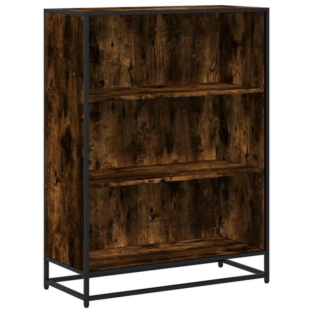 vidaXL Bibliotecă, stejar fumuriu, 80,5x35x107,5 cm, lemn prelucrat
