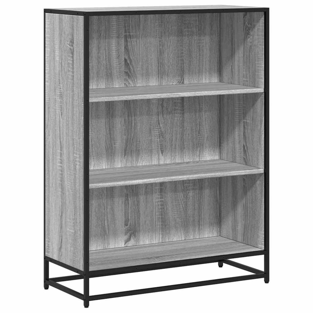 vidaXL Bibliotecă, gri sonoma, 80,5x35x107,5 cm, lemn prelucrat