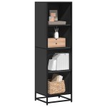 vidaXL Bibliotecă, negru, 40x35x139 cm, lemn prelucrat vidaXL Bibliotecă, negru, 40x35x139 cm, lemn prelucrat