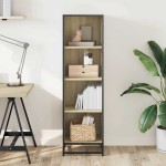 vidaXL Bibliotecă, stejar sonoma, 40x35x139 cm, lemn prelucrat vidaXL Bibliotecă, stejar sonoma, 40x35x139 cm, lemn prelucrat