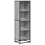 vidaXL Bibliotecă, gri sonoma, 40x35x139 cm, lemn prelucrat vidaXL Bibliotecă, gri sonoma, 40x35x139 cm, lemn prelucrat