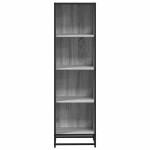 vidaXL Bibliotecă, gri sonoma, 40x35x139 cm, lemn prelucrat vidaXL Bibliotecă, gri sonoma, 40x35x139 cm, lemn prelucrat