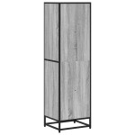vidaXL Bibliotecă, gri sonoma, 40x35x139 cm, lemn prelucrat vidaXL Bibliotecă, gri sonoma, 40x35x139 cm, lemn prelucrat