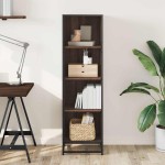 vidaXL Bibliotecă, stejar maro, 40x35x139 cm, lemn prelucrat vidaXL Bibliotecă, stejar maro, 40x35x139 cm, lemn prelucrat