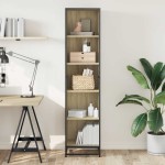 vidaXL Bibliotecă, stejar Sonoma, 40x35x170,5 cm, PAL vidaXL Bibliotecă, stejar Sonoma, 40x35x170,5 cm, PAL