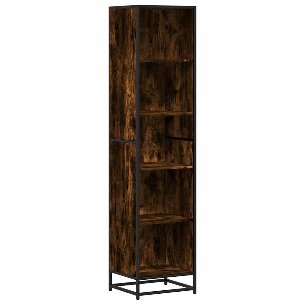 vidaXL Bibliotecă, stejar fumuriu, 40x35x170,5 cm, lemn prelucrat
