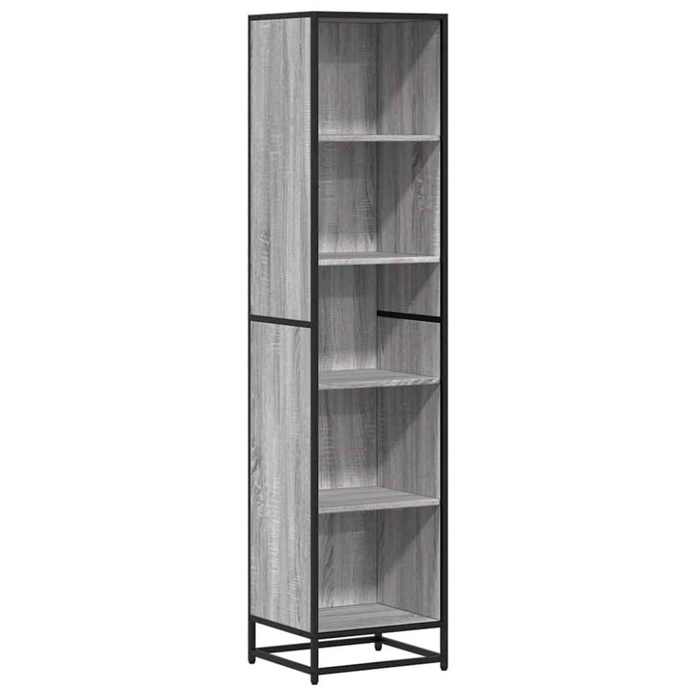 vidaXL Bibliotecă, gri sonoma, 40x35x170,5 cm, lemn prelucrat