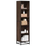 vidaXL Bibliotecă, stejar maro, 40x35x170,5 cm, lemn prelucrat vidaXL Bibliotecă, stejar maro, 40x35x170,5 cm, lemn prelucrat