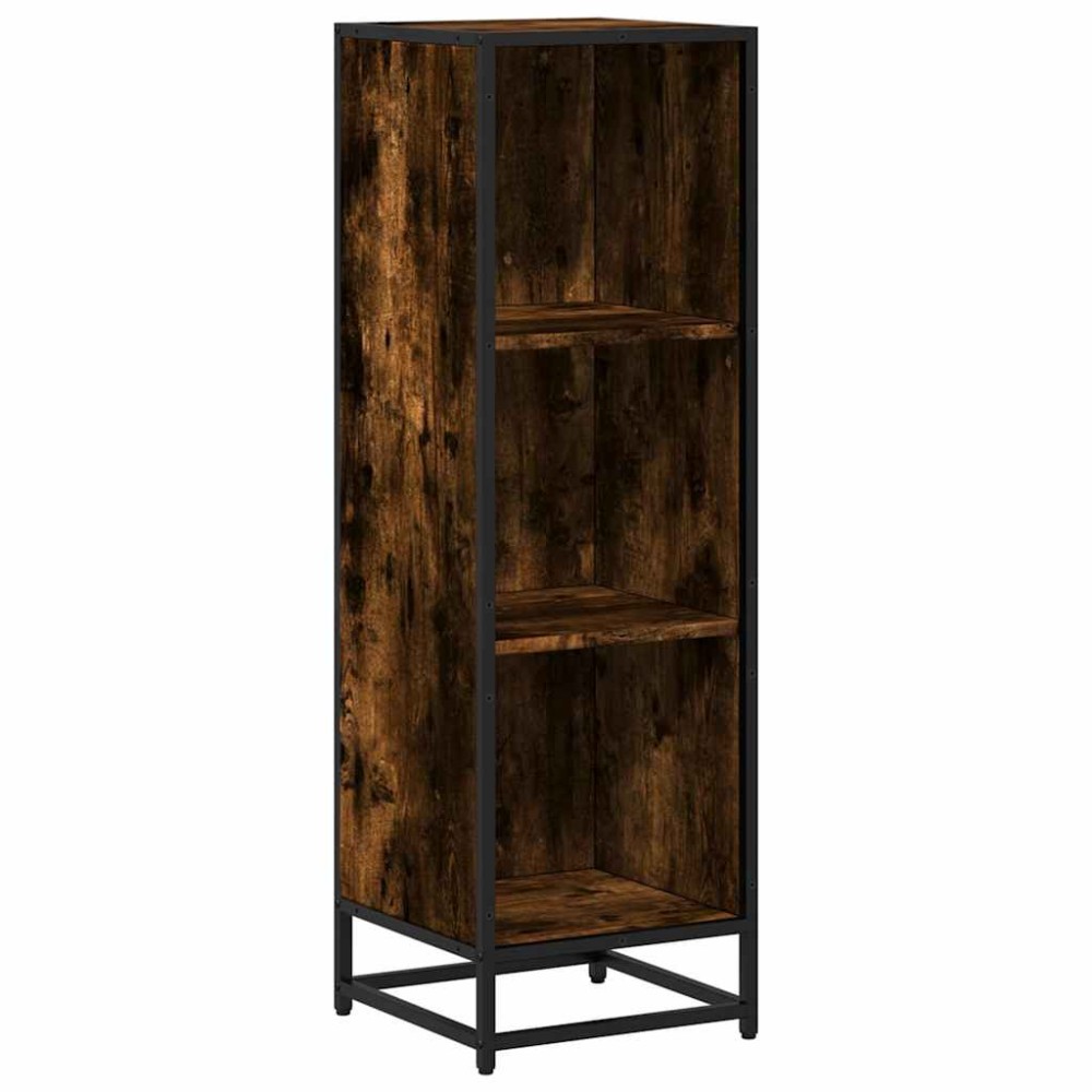 vidaXL Bibliotecă, stejar fumuriu, 33,5x33x107,5 cm, lemn prelucrat