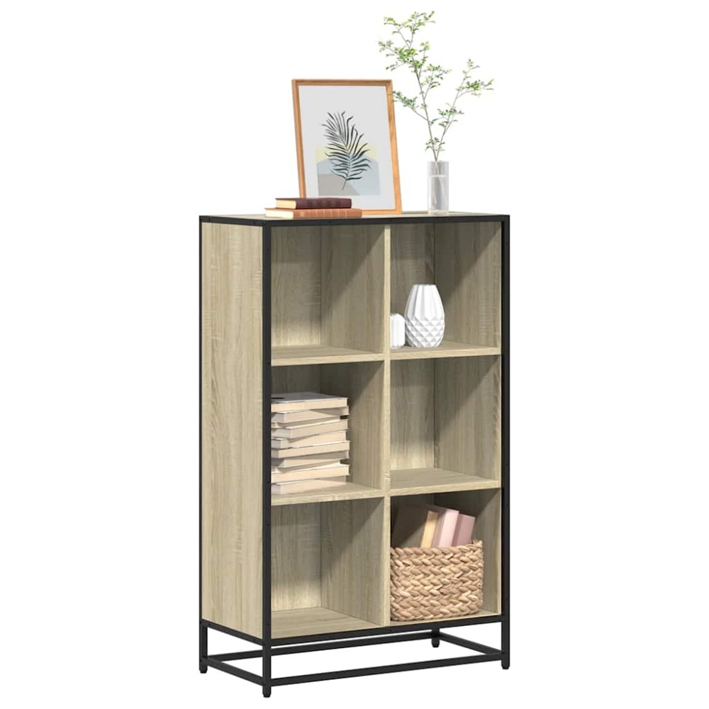 vidaXL Bibliotecă, stejar Sonoma, 65,5x33x107,5 cm, PAL