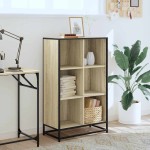 vidaXL Bibliotecă, stejar Sonoma, 65,5x33x107,5 cm, PAL vidaXL Bibliotecă, stejar Sonoma, 65,5x33x107,5 cm, PAL