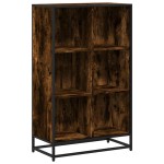 vidaXL Bibliotecă, stejar fumuriu, 65,5x33x107,5 cm, lemn prelucrat vidaXL Bibliotecă, stejar fumuriu, 65,5x33x107,5 cm, lemn prelucrat