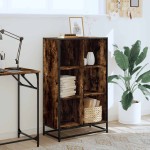 vidaXL Bibliotecă, stejar fumuriu, 65,5x33x107,5 cm, lemn prelucrat vidaXL Bibliotecă, stejar fumuriu, 65,5x33x107,5 cm, lemn prelucrat