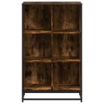 vidaXL Bibliotecă, stejar fumuriu, 65,5x33x107,5 cm, lemn prelucrat vidaXL Bibliotecă, stejar fumuriu, 65,5x33x107,5 cm, lemn prelucrat