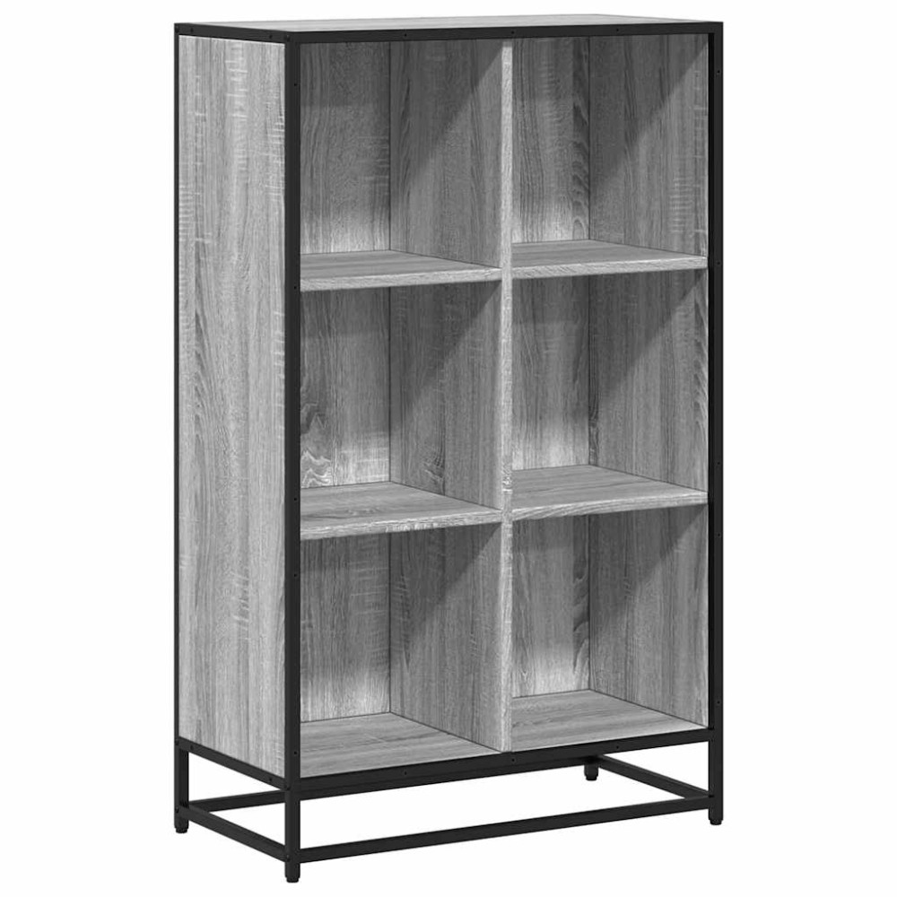 vidaXL Bibliotecă, gri sonoma, 65,5x33x107,5 cm, lemn prelucrat