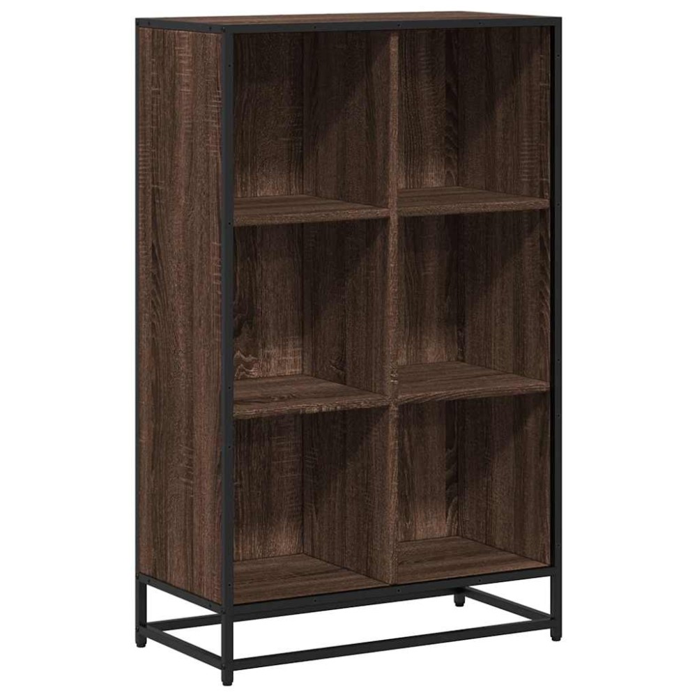 vidaXL Bibliotecă, stejar maro, 65,5x33x107,5 cm, lemn prelucrat