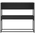 vidaXL Măsuță consolă, negru, 90x35x80 cm, lemn prelucrat vidaXL Măsuță consolă, negru, 90x35x80 cm, lemn prelucrat