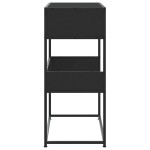 vidaXL Măsuță consolă, negru, 90x35x80 cm, lemn prelucrat vidaXL Măsuță consolă, negru, 90x35x80 cm, lemn prelucrat