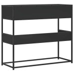 vidaXL Măsuță consolă, negru, 90x35x80 cm, lemn prelucrat vidaXL Măsuță consolă, negru, 90x35x80 cm, lemn prelucrat