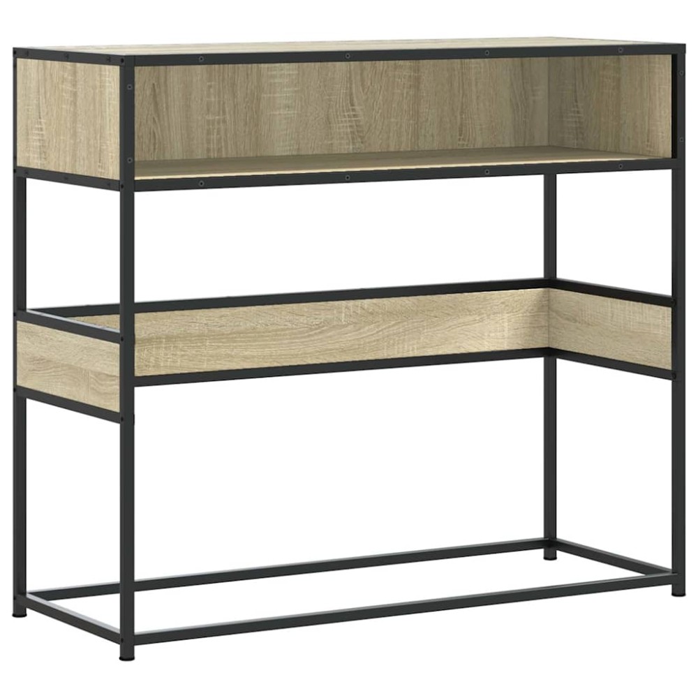 vidaXL Măsuță consolă, stejar sonoma, 90x35x80 cm, lemn prelucrat