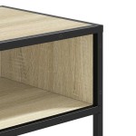 vidaXL Măsuță consolă, stejar sonoma, 90x35x80 cm, lemn prelucrat vidaXL Măsuță consolă, stejar sonoma, 90x35x80 cm, lemn prelucrat