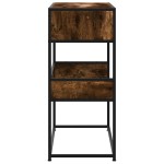 vidaXL Măsuță consolă, stejar fumuriu, 90x35x80 cm, lemn prelucrat vidaXL Măsuță consolă, stejar fumuriu, 90x35x80 cm, lemn prelucrat