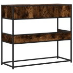 vidaXL Măsuță consolă, stejar fumuriu, 90x35x80 cm, lemn prelucrat vidaXL Măsuță consolă, stejar fumuriu, 90x35x80 cm, lemn prelucrat