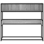 vidaXL Măsuță consolă, gri sonoma, 90x35x80 cm, lemn prelucrat vidaXL Măsuță consolă, gri sonoma, 90x35x80 cm, lemn prelucrat