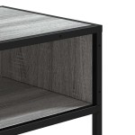 vidaXL Măsuță consolă, gri sonoma, 90x35x80 cm, lemn prelucrat vidaXL Măsuță consolă, gri sonoma, 90x35x80 cm, lemn prelucrat