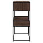 vidaXL Măsuță consolă, stejar maro, 90x35x80 cm, lemn prelucrat vidaXL Măsuță consolă, stejar maro, 90x35x80 cm, lemn prelucrat