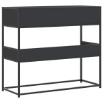 vidaXL Măsuță consolă, negru, 90x35x80 cm, lemn prelucrat vidaXL Măsuță consolă, negru, 90x35x80 cm, lemn prelucrat